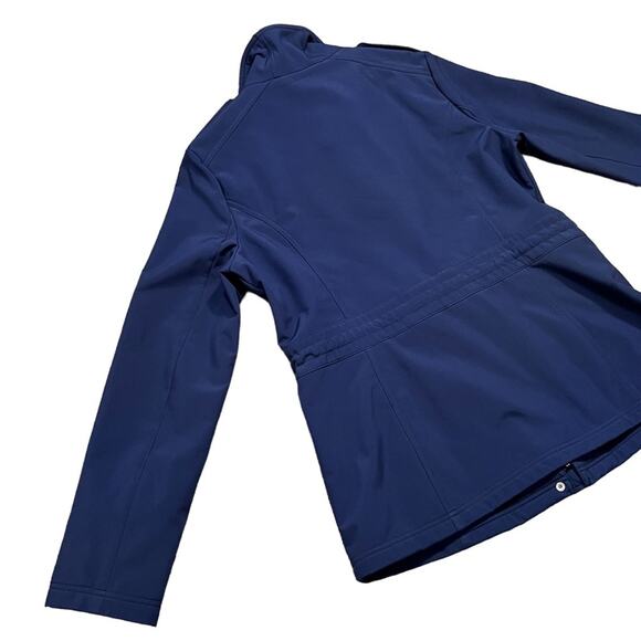 Jessica Simpson Navy Zip-Up Fleece Lined Water Resistant Jacket Womens Large - Picture 10 of 11